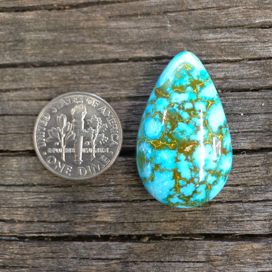 Stabilized Kingman Red Web Turquoise