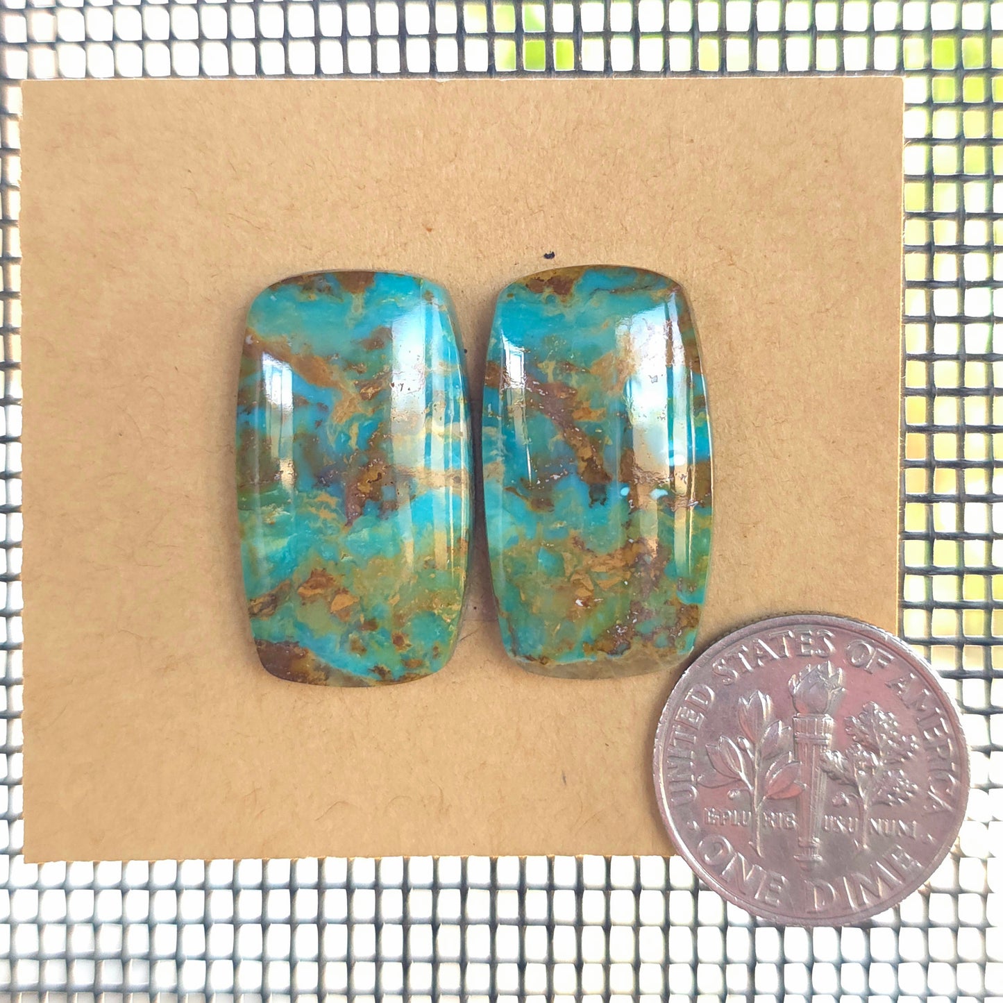 Stabilized Kingman Turquoise Rectangular Pairs