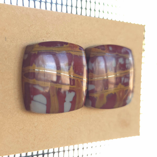 Natural Noreena Jasper Square Pairs