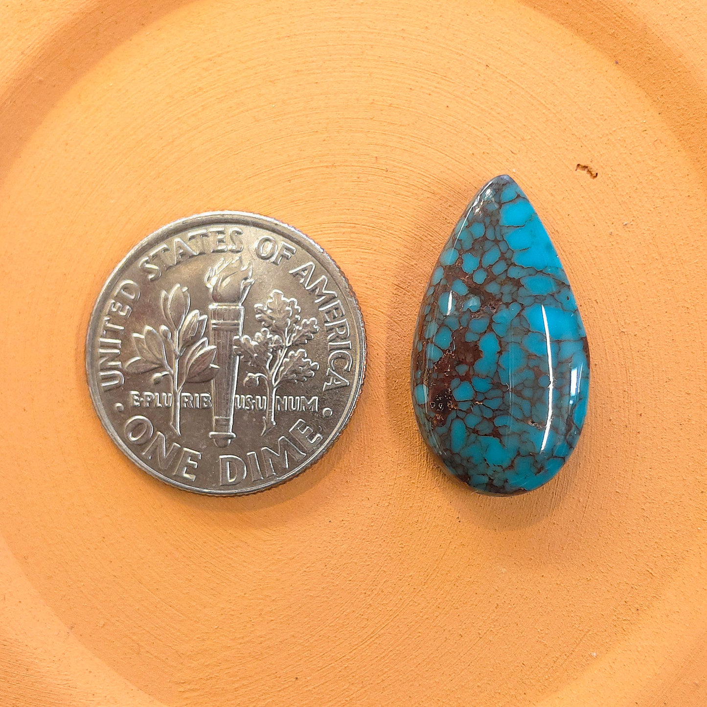 Stabilized Egyptian Prince Turquoise Pear-Shaped