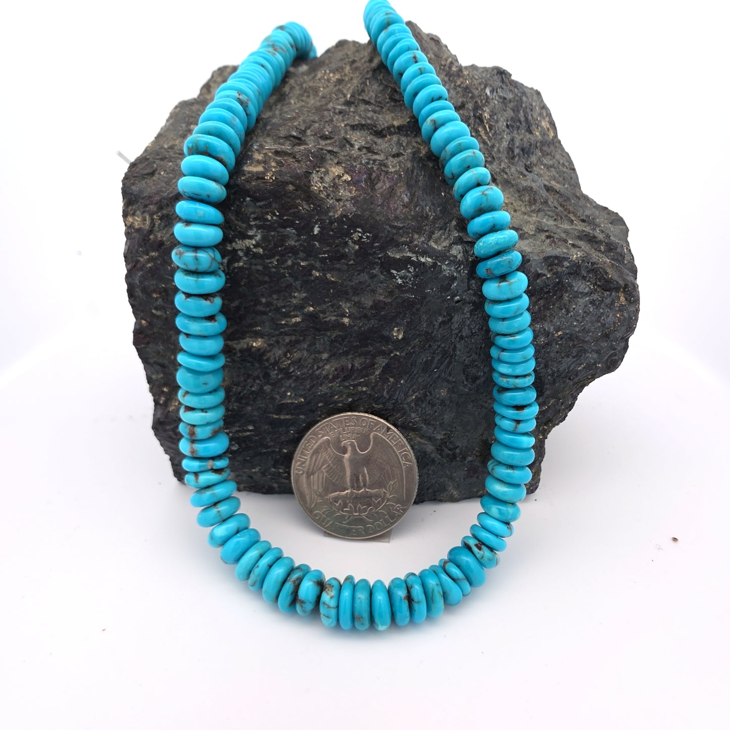 Stabilized Egyptian Prince Turquoise Flat Nuggets