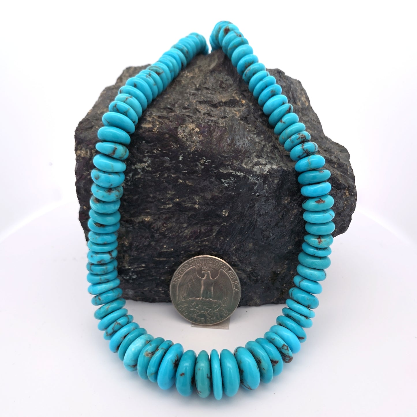 Stabilized Egyptian Prince Turquoise Flat Nuggets