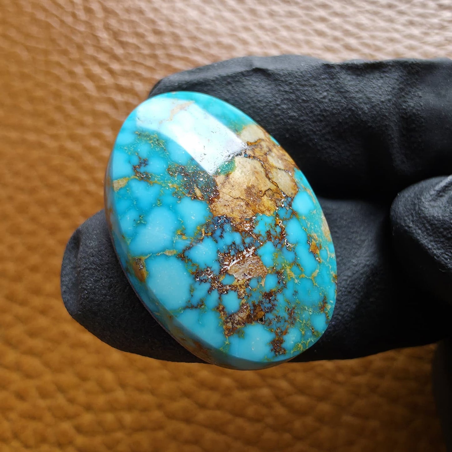 Natural Kingman Turquoise Oval