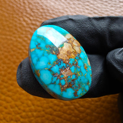 Natural Kingman Turquoise Oval