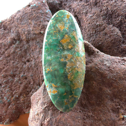 Natural Woodland Station Variscite Oval