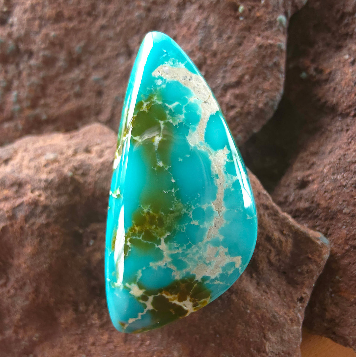 Natural Royston Turquoise Triangular