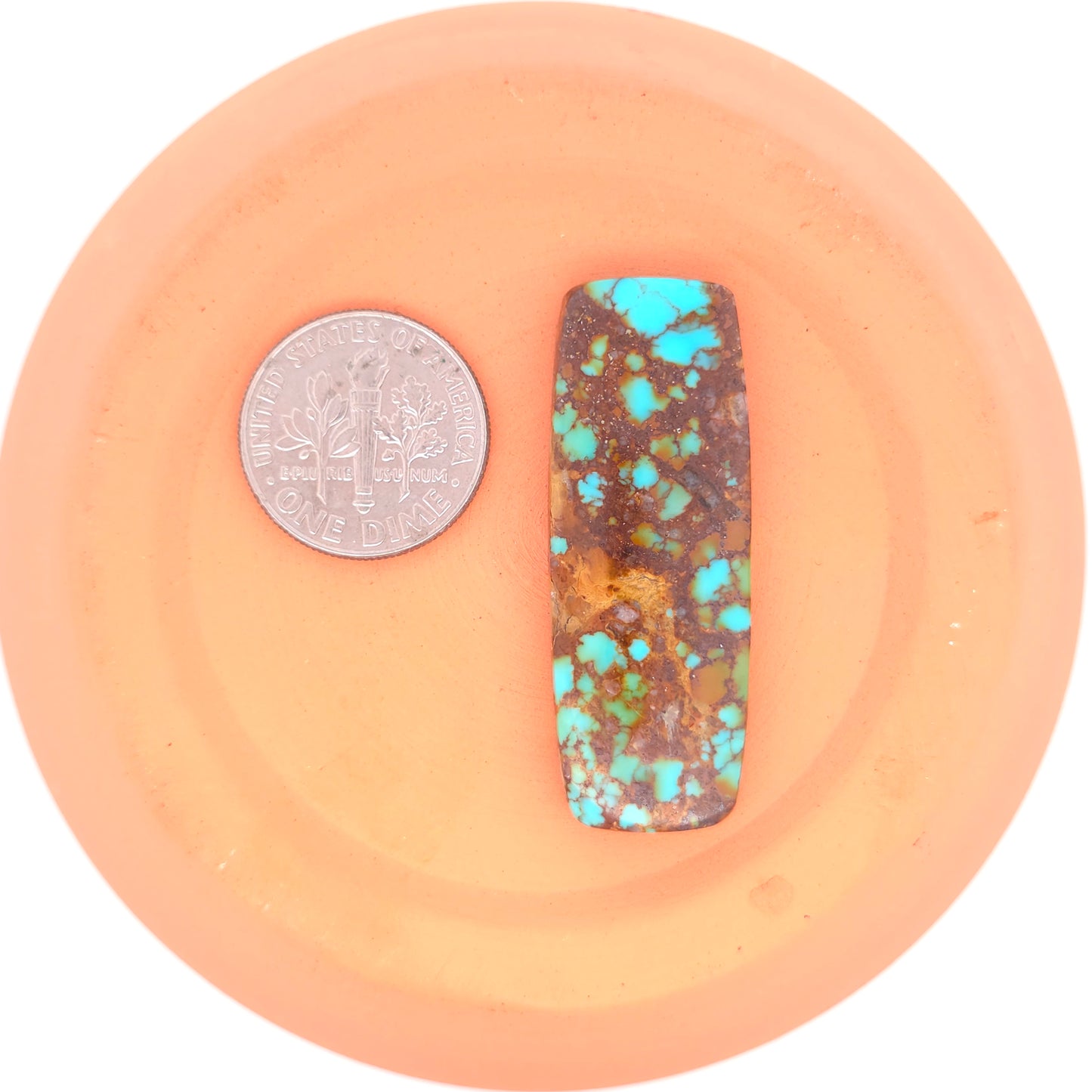 Stabilized Kingman Turquoise Rectangle Cabochon