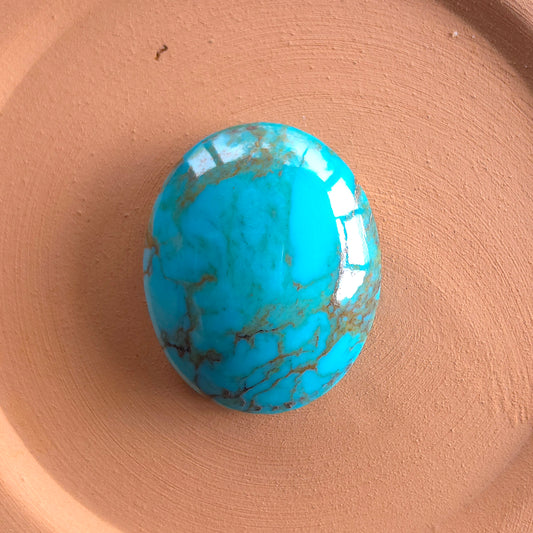 Stabilized Kingman Turquoise Cabochon