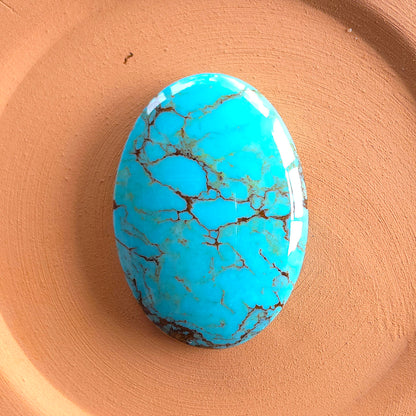 Stabilized Kingman Turquoise Oval Cabochon