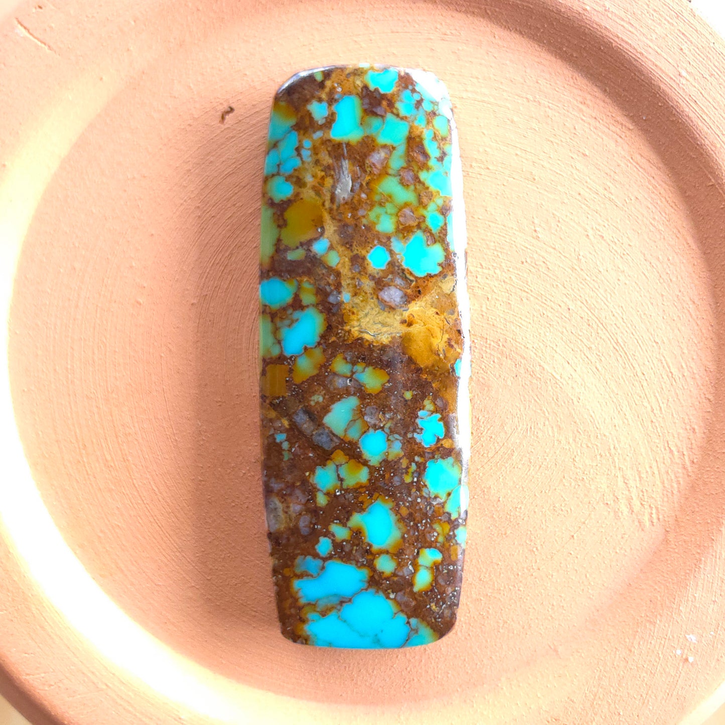 Stabilized Kingman Turquoise Rectangle Cabochon