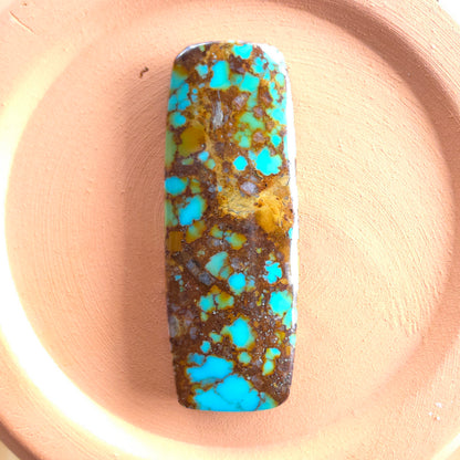 Stabilized Kingman Turquoise Rectangle Cabochon
