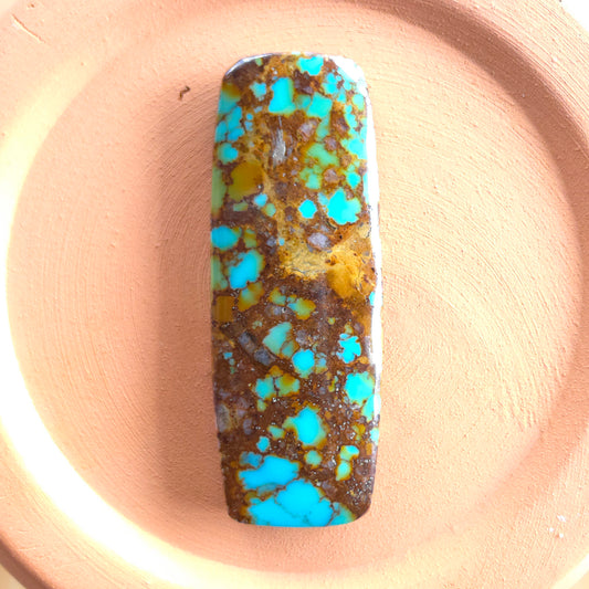 Stabilized Kingman Turquoise Rectangle Cabochon