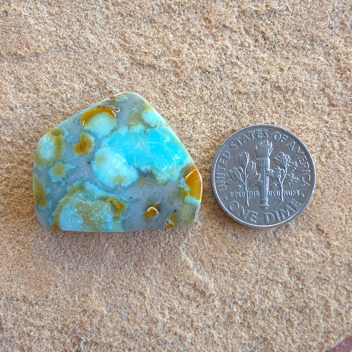 Stabilized Supernova Turquoise Cabochon