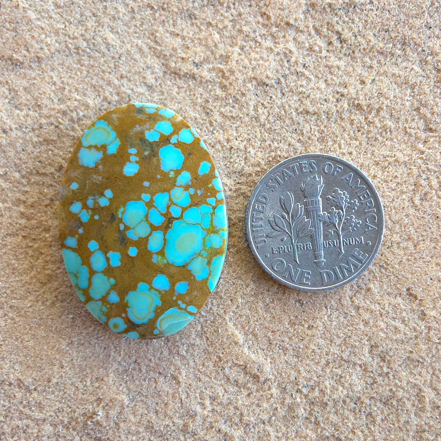 Stabilized Supernova Turquoise Cabochon