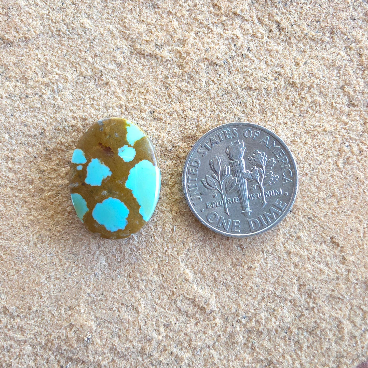 Stabilized Supernova Turquoise Cabochon