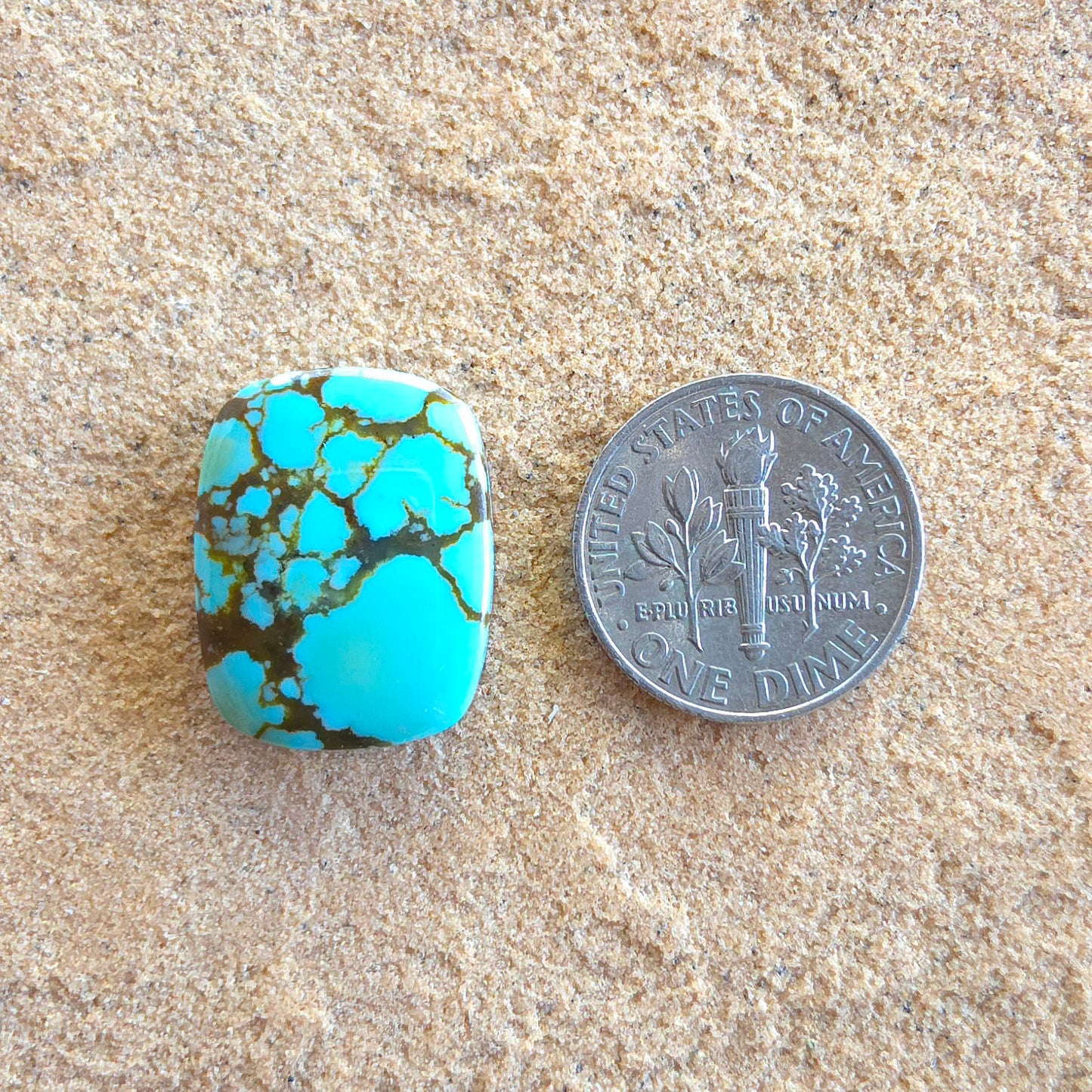 Stabilized Supernova Turquoise Cabochon