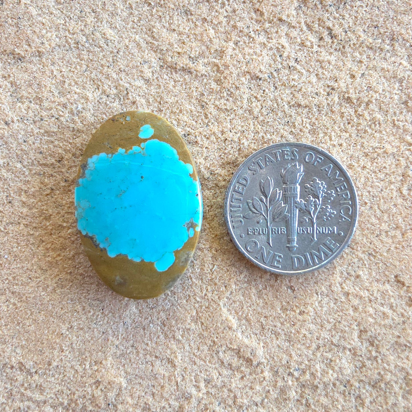 Stabilized Supernova Turquoise Cabochon