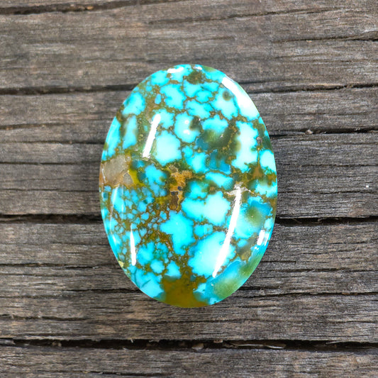 Stabilized Kingman Red Web Turquoise