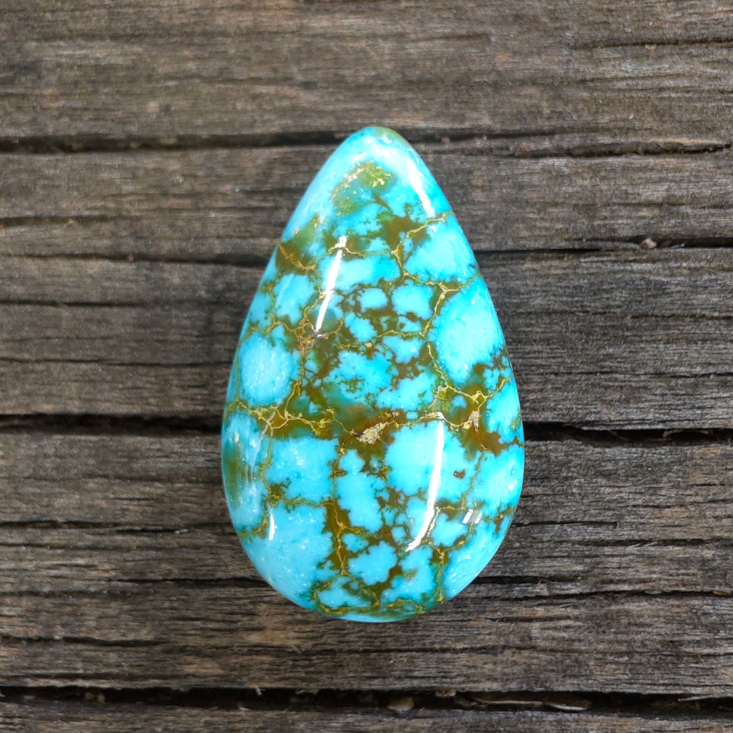 Stabilized Kingman Red Web Turquoise