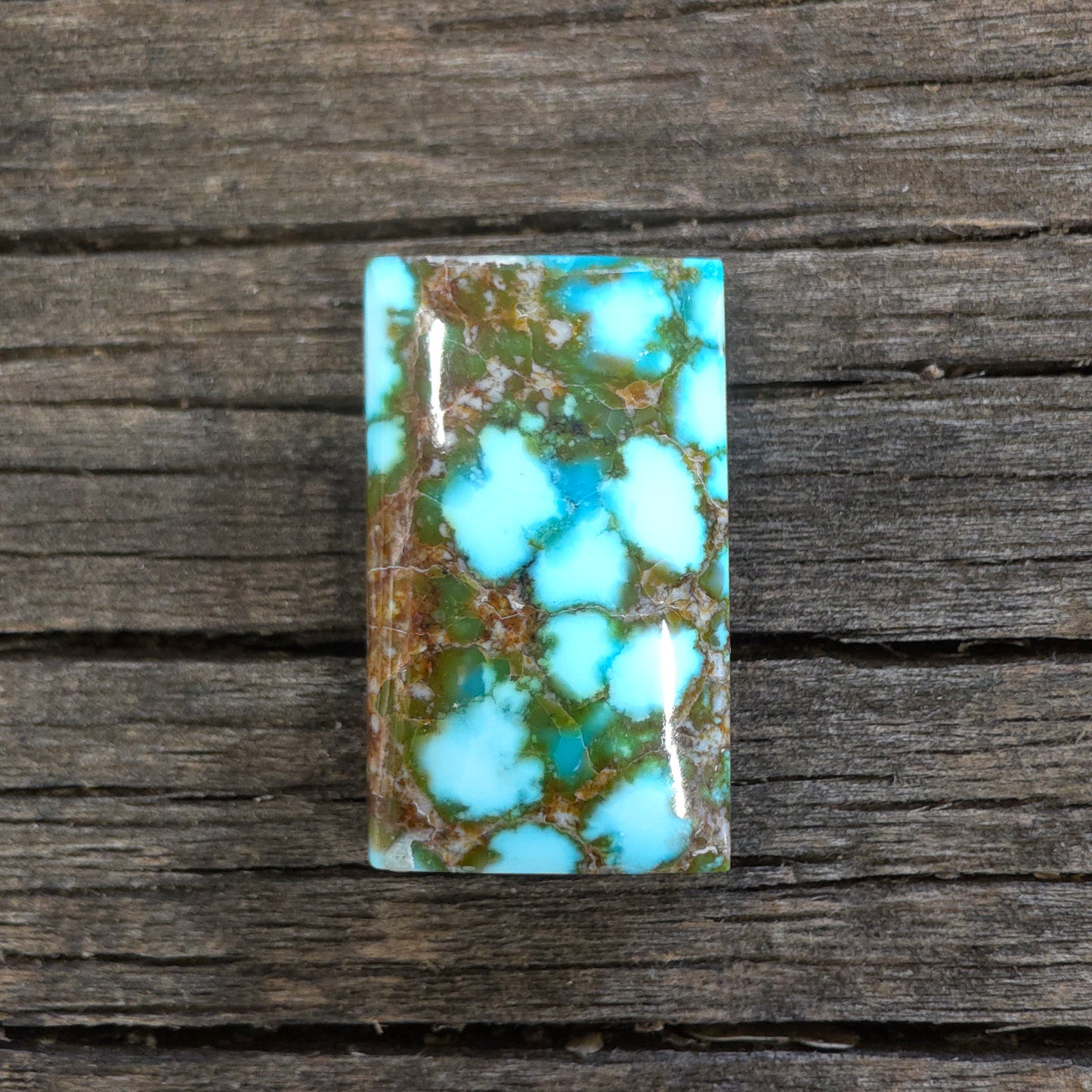 Stabilized Kingman Red Web Turquoise