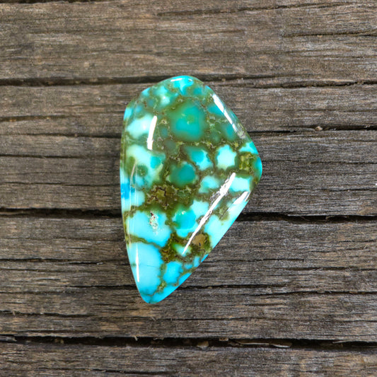 Stabilized Kingman Red Web Turquoise