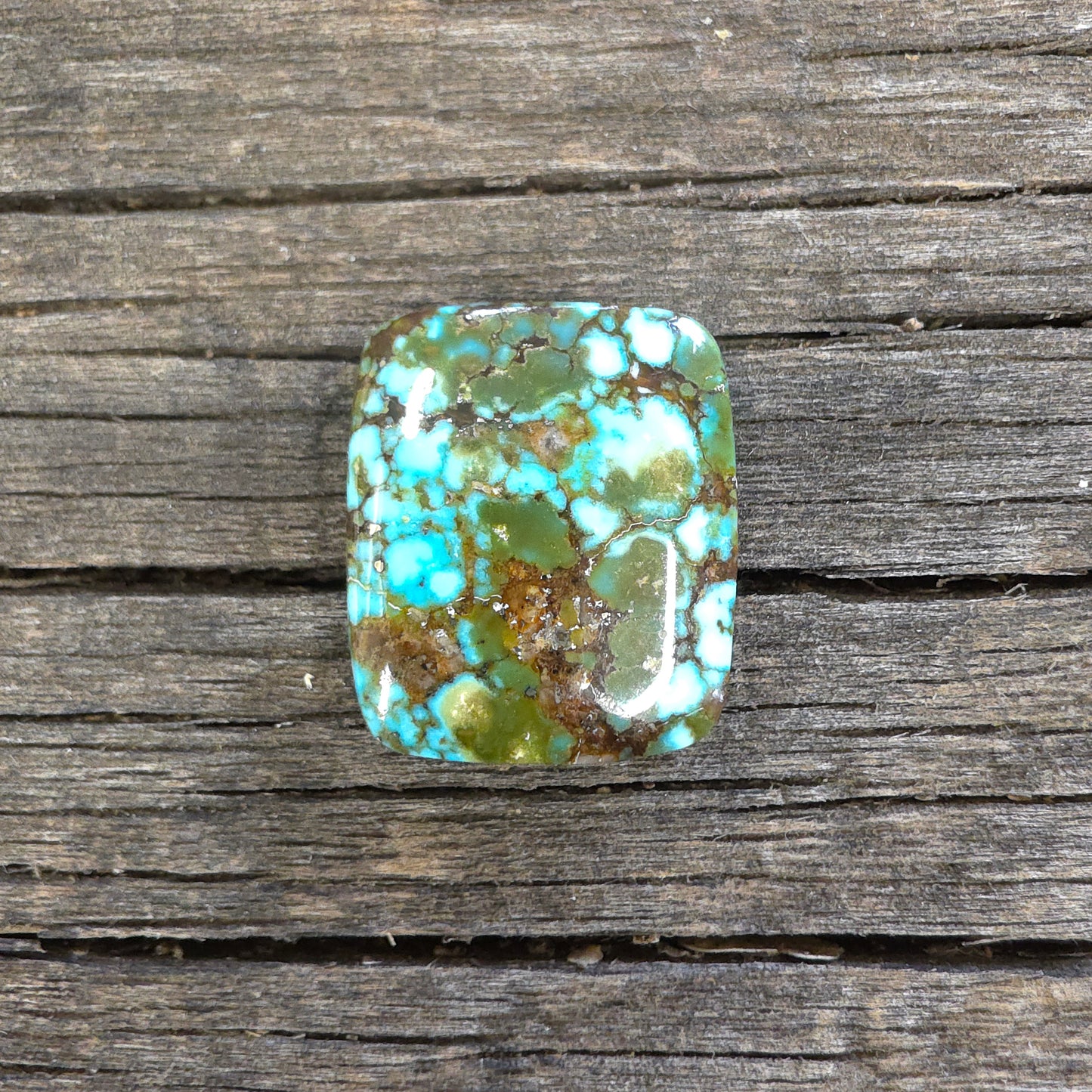 Stabilized Kingman Red Web Turquoise
