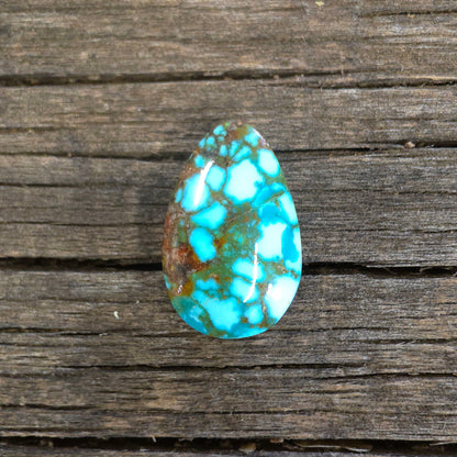 Stabilized Kingman Red Web Turquoise