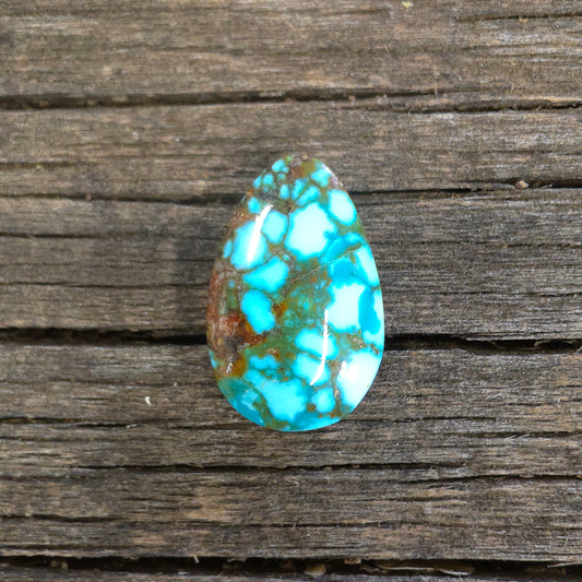Stabilized Kingman Red Web Turquoise