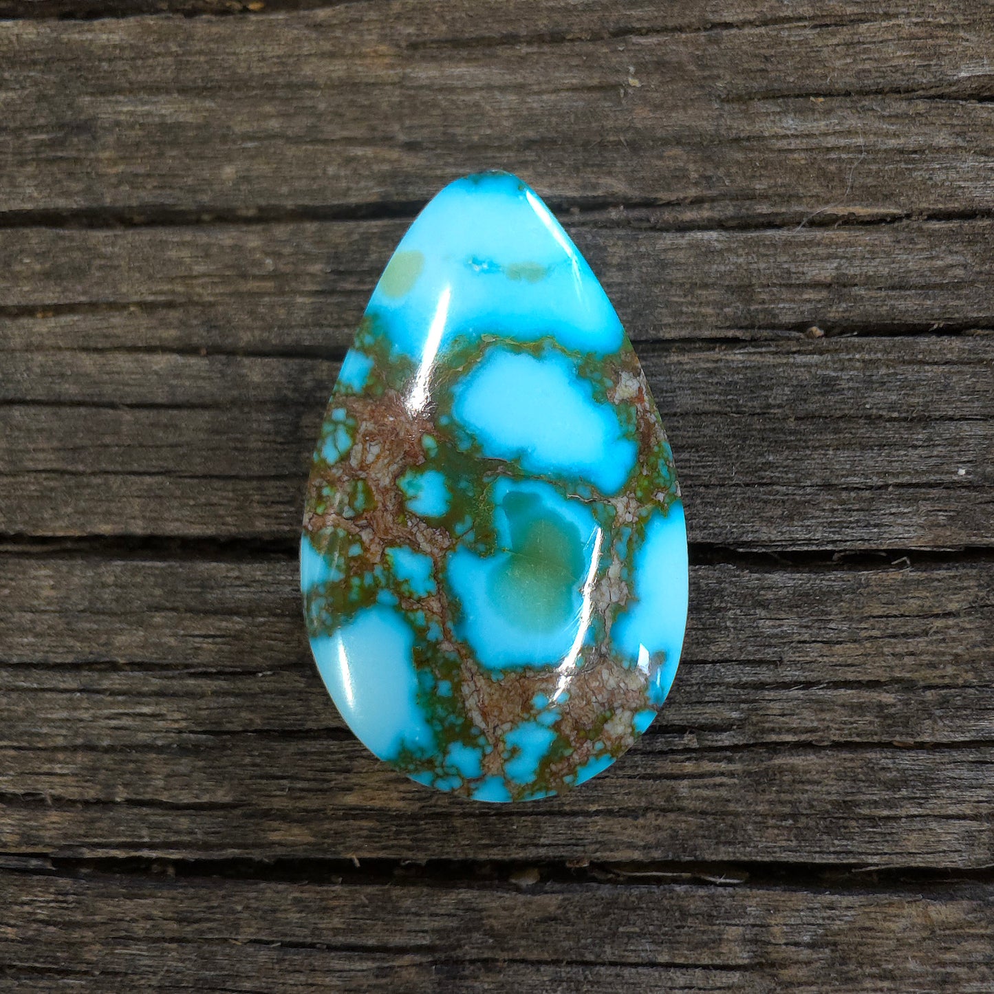 Stabilized Kingman Red Web Turquoise