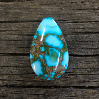Stabilized Kingman Red Web Turquoise