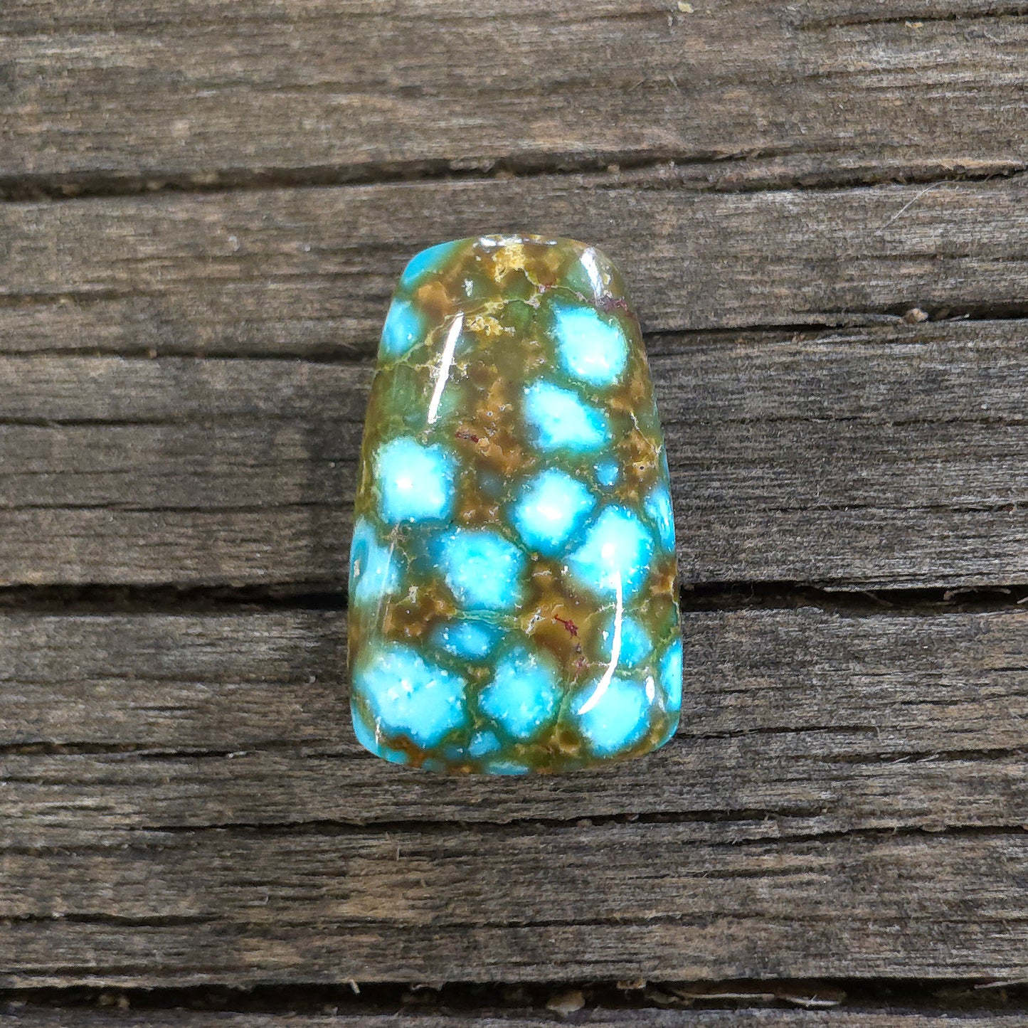 Stabilized Kingman Red Web Turquoise
