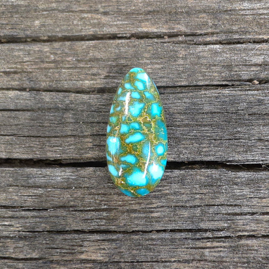 Stabilized Kingman Red Web Turquoise