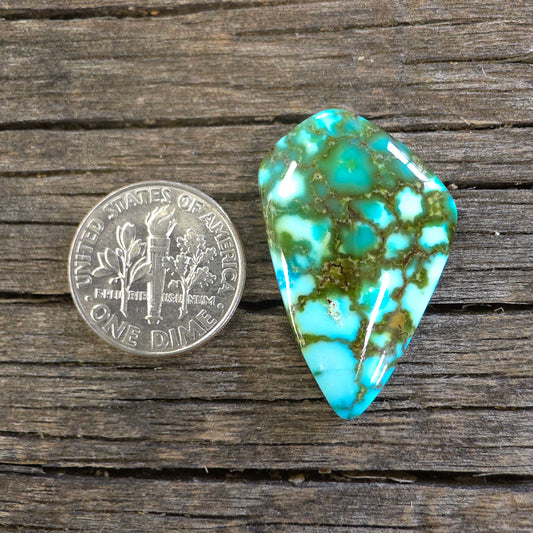 Stabilized Kingman Red Web Turquoise