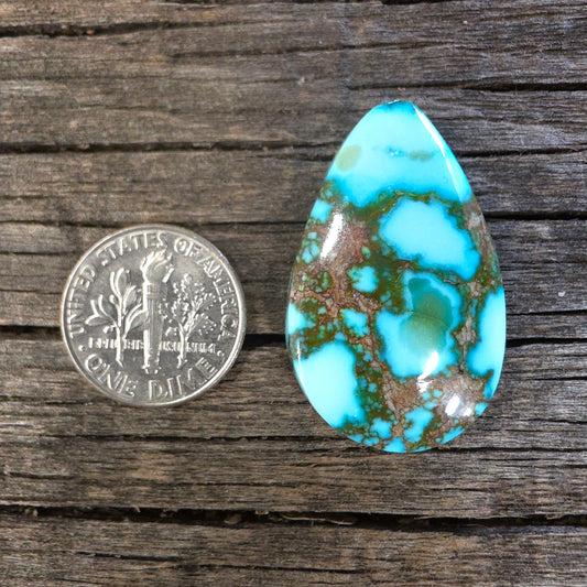 Stabilized Kingman Red Web Turquoise