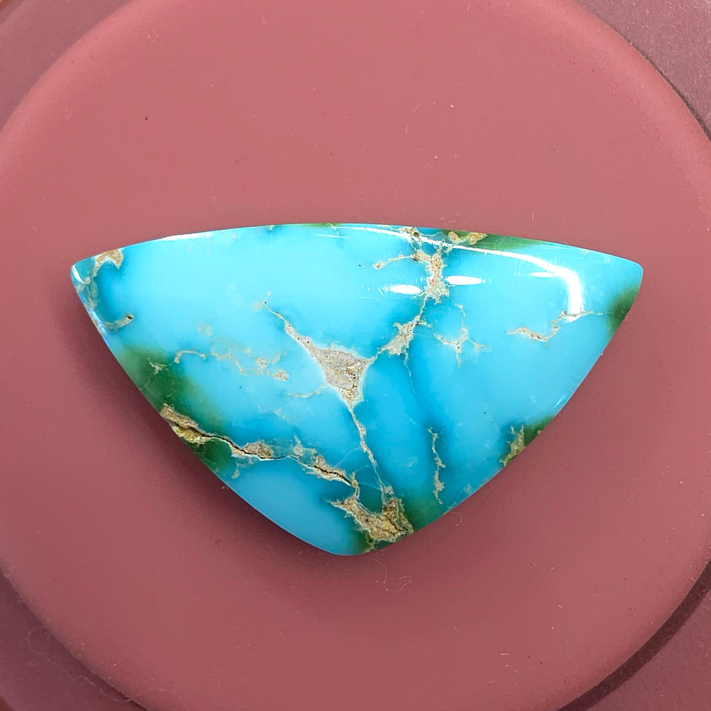 Stabilized Sonoran Gold Turquoise Triangular