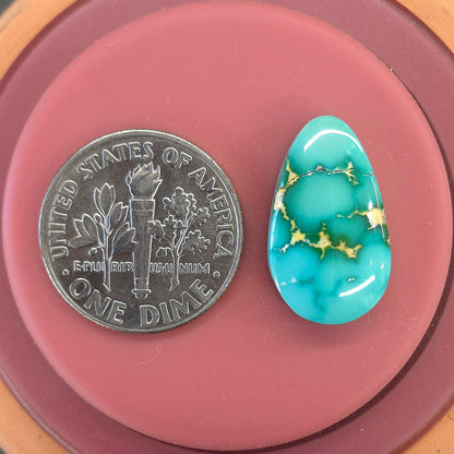 Stabilized Sonoran Gold Turquoise Pear