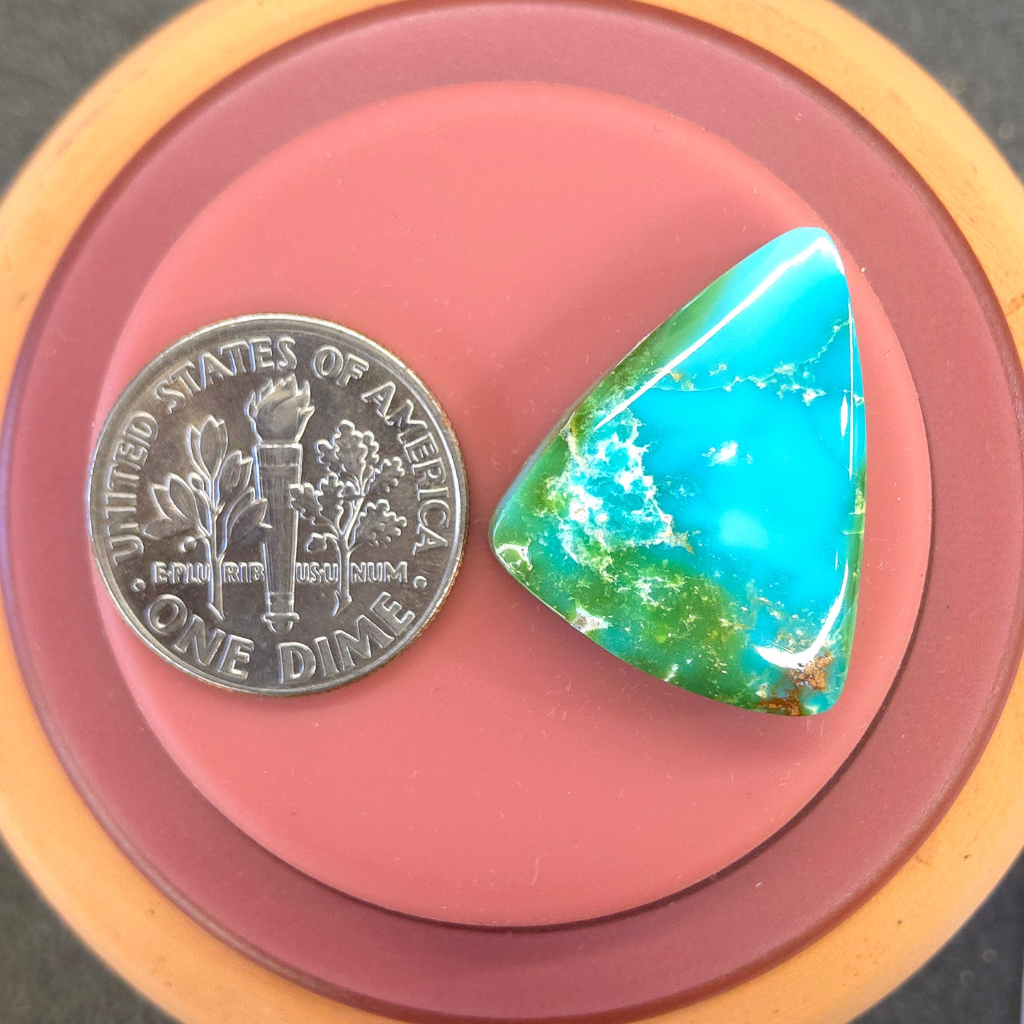Stabilized Sonoran Gold Turquoise Triangular