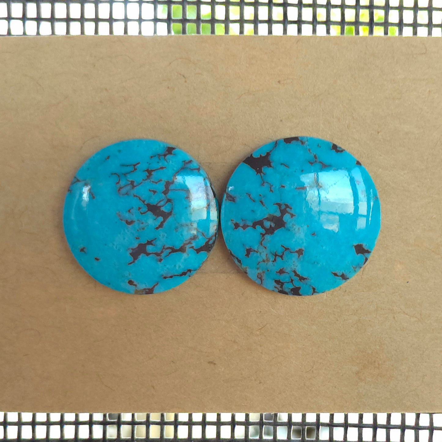 Stabilized Kingman Turquoise Round Pairs