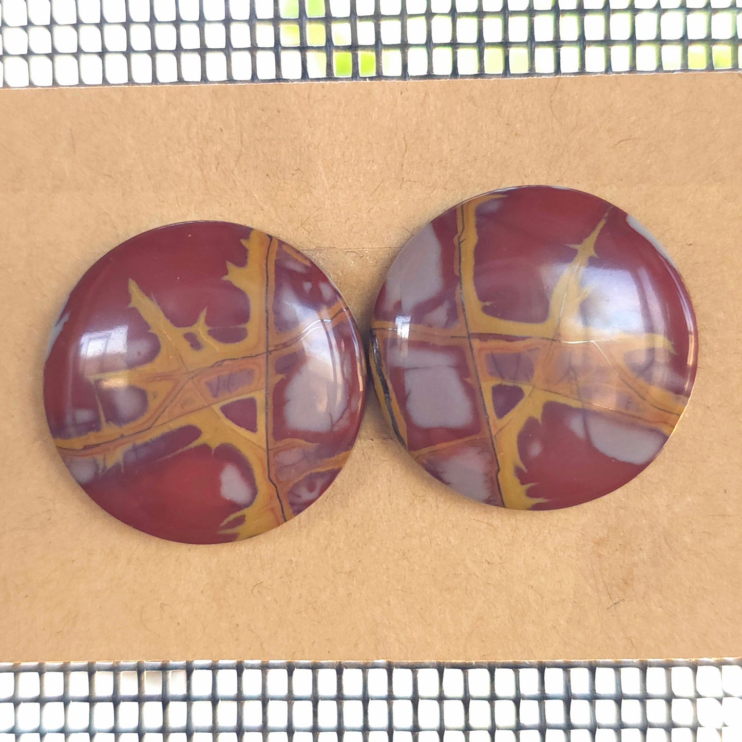 Natural Noreena Jasper Round Pairs