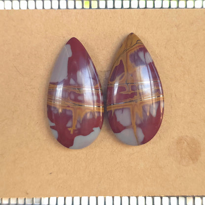 Natural Noreena Jasper Pear-Shaped Pairs