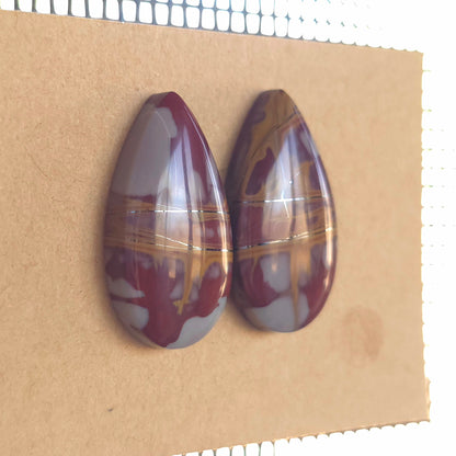 Natural Noreena Jasper Pear-Shaped Pairs