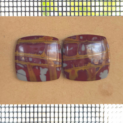 Natural Noreena Jasper Square Pairs