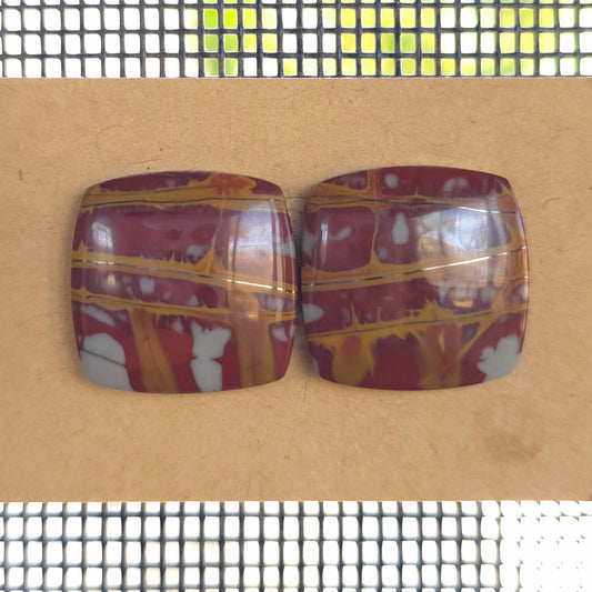 Natural Noreena Jasper Square Pairs