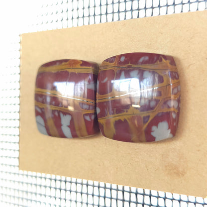 Natural Noreena Jasper Square Pairs
