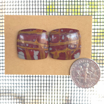 Natural Noreena Jasper Square Pairs