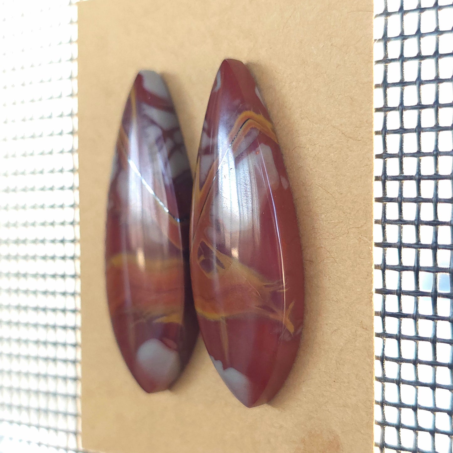 Natural Noreena Jasper Freeform Pairs