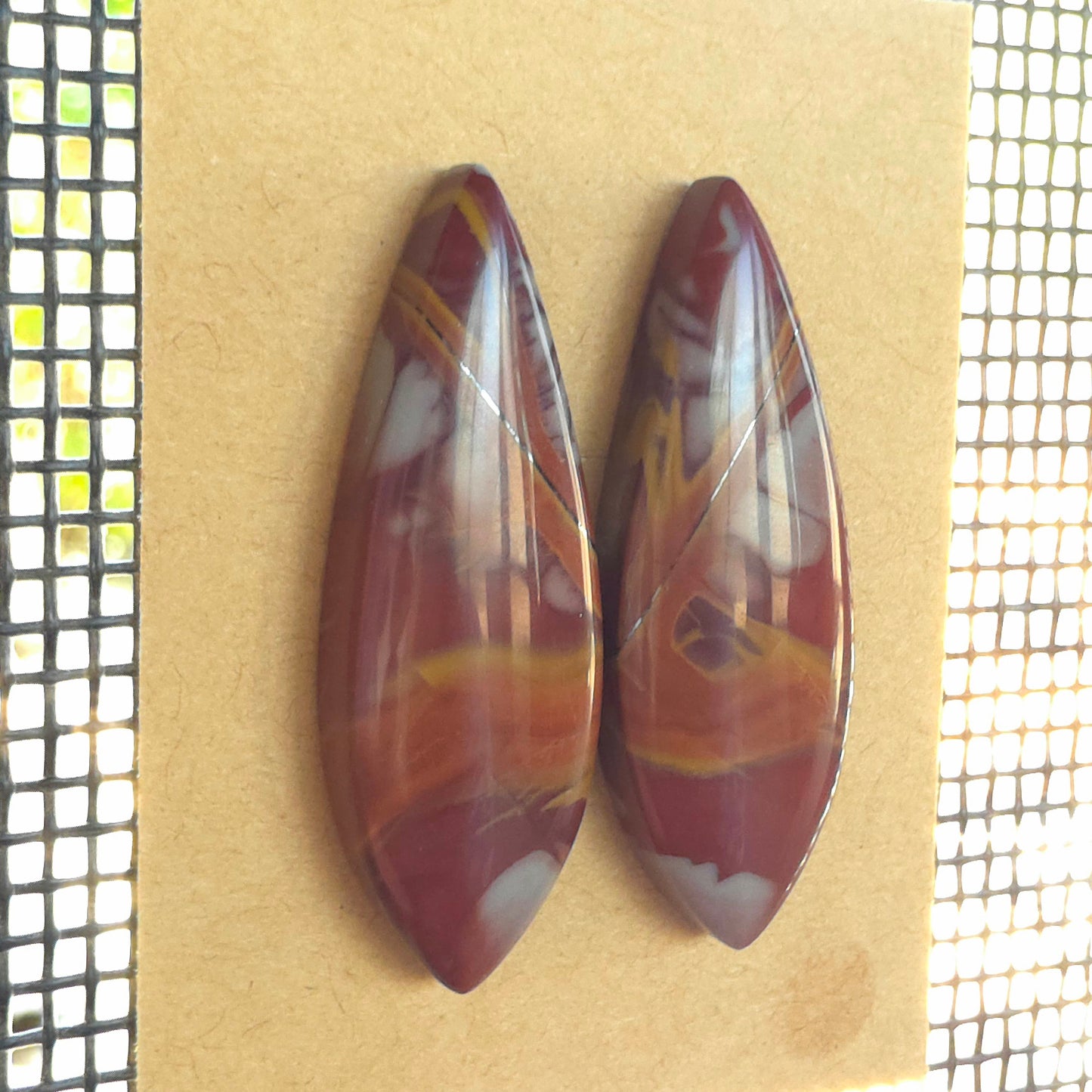Natural Noreena Jasper Freeform Pairs