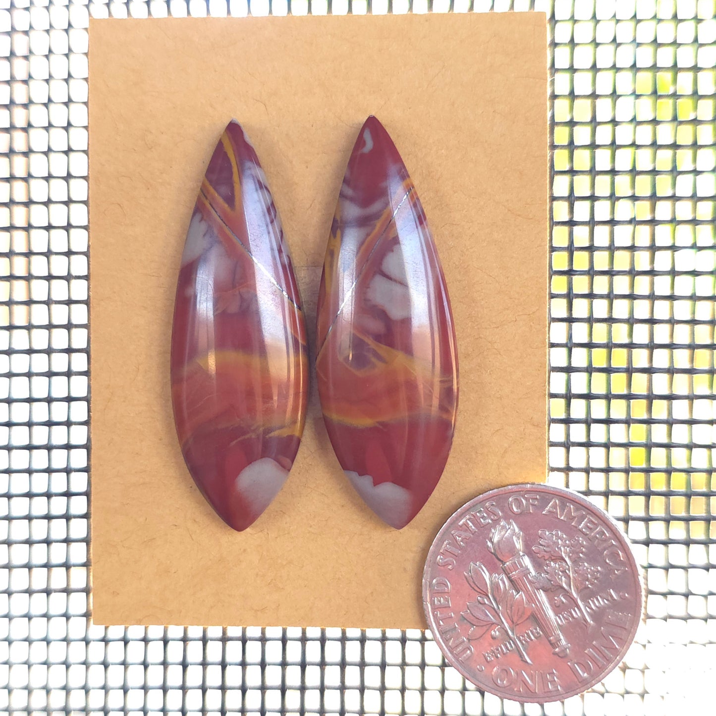 Natural Noreena Jasper Freeform Pairs