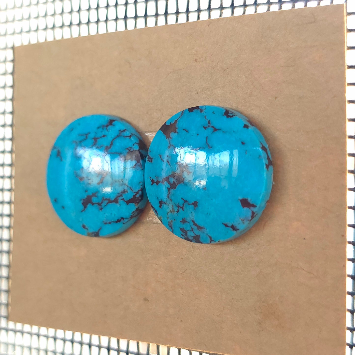 Stabilized Kingman Turquoise Round Pairs