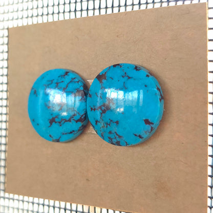 Stabilized Kingman Turquoise Round Pairs